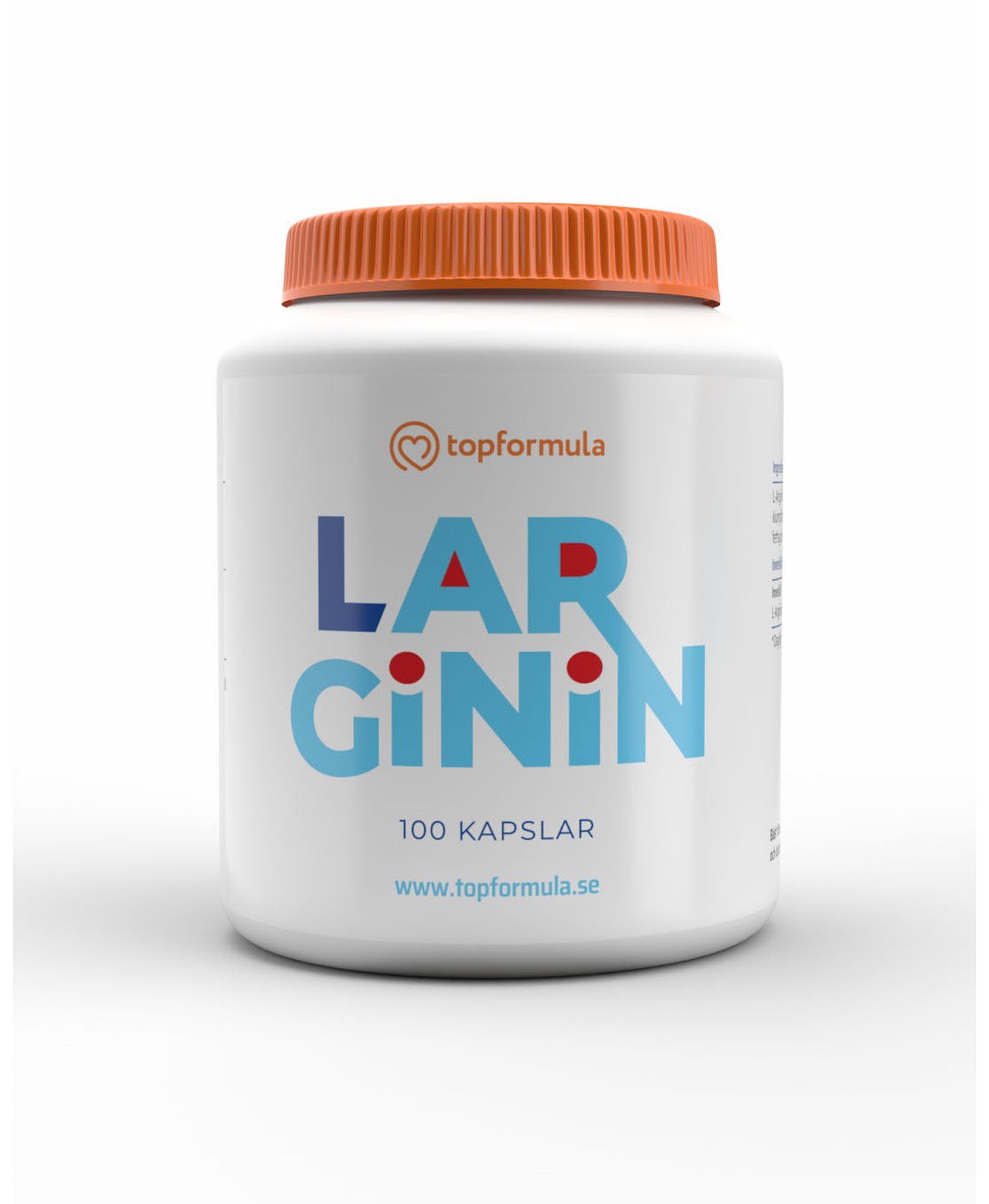 Topformula | L-Arginin | 750 mg | 100 kapslar