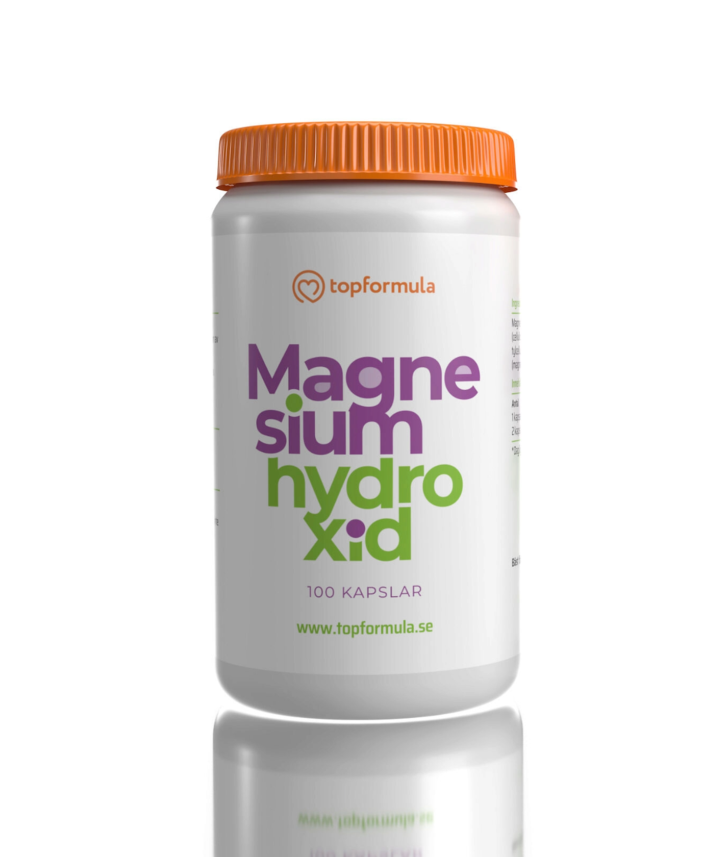 Topformula | Magnesiumhydroxid | 125 mg | 100 kapslar