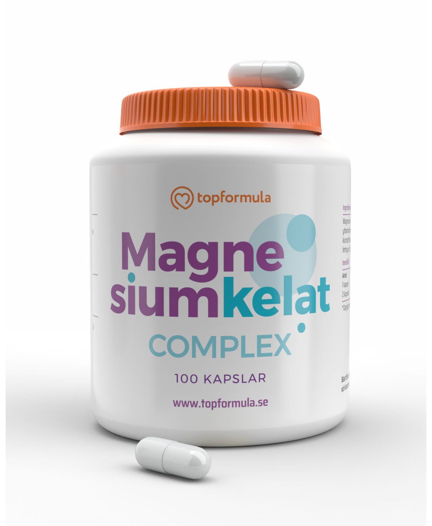 Topformula | Magnesiumkelat Complex | 100 kapslar