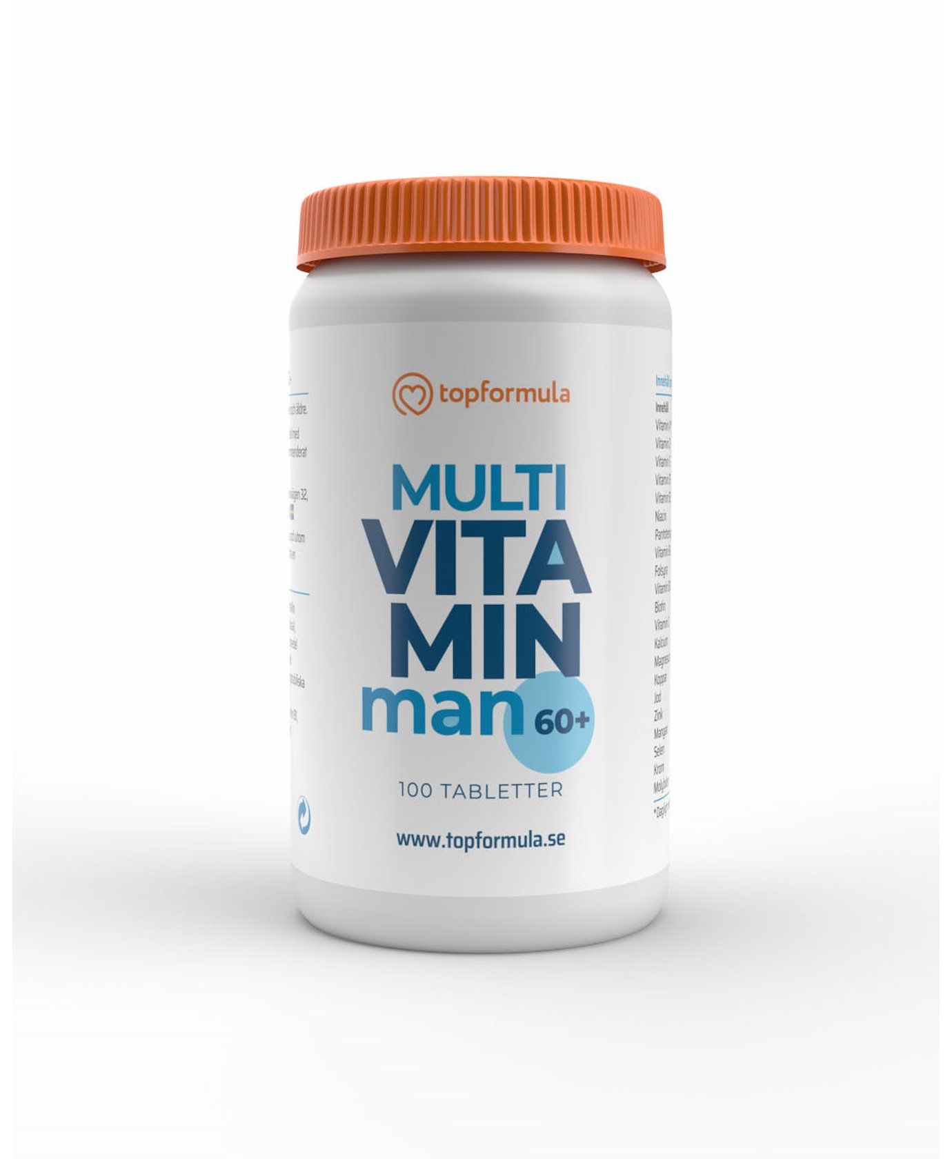 Topformula | Multivitamin och mineral Man 60+ | 100 tabletter