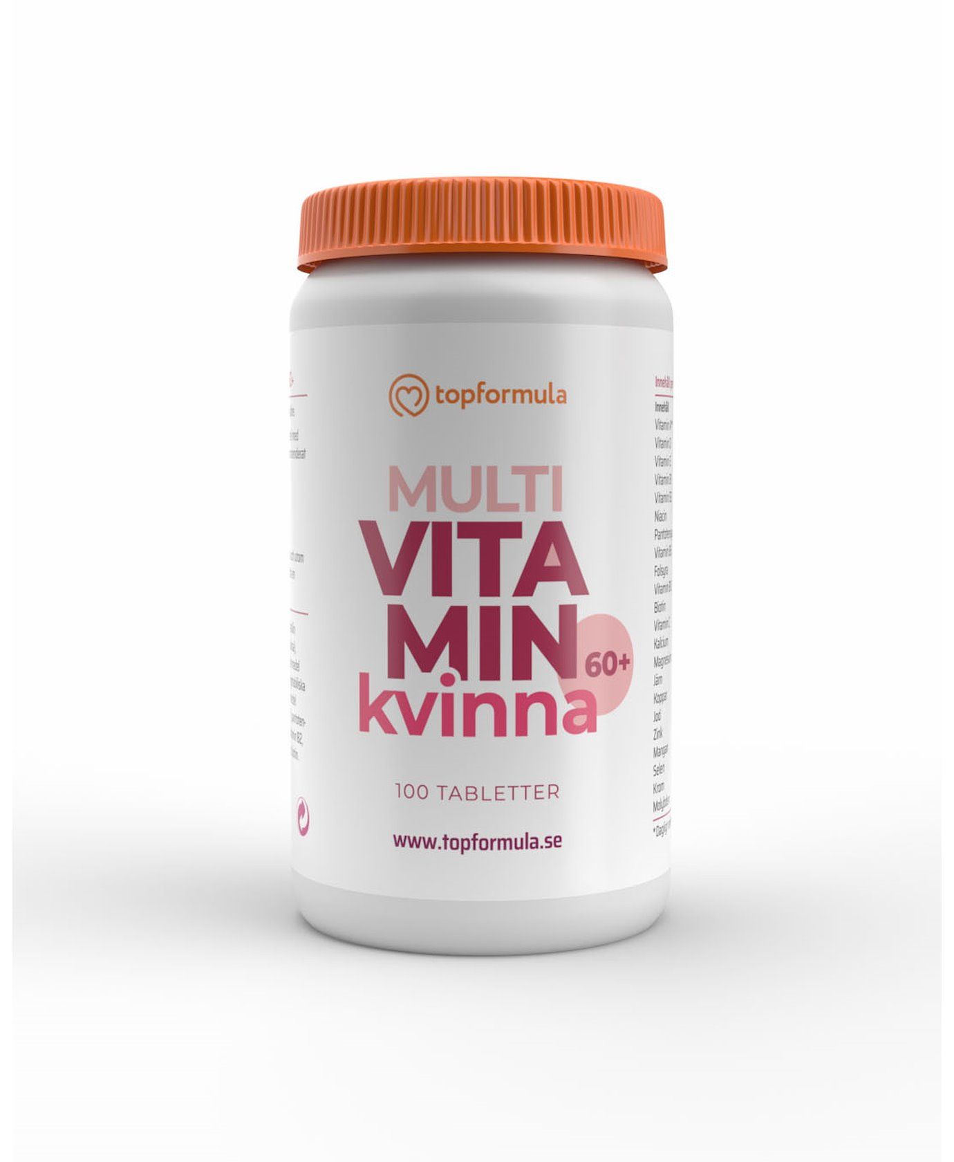 Topformula | Multivitamin och mineral Kvinna 60+ | 100 tabletter