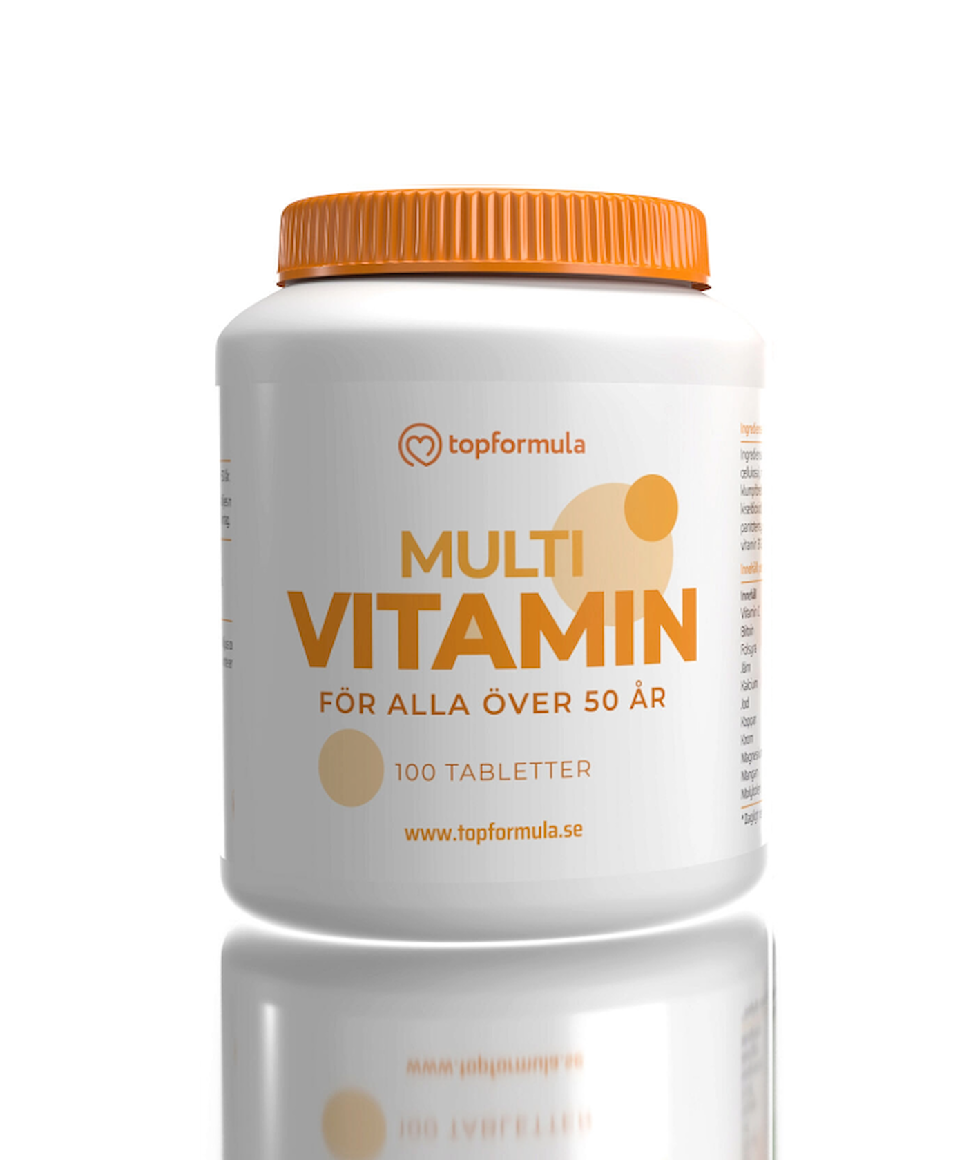 Topformula | Multivitamin 50+ | 100 tabletter