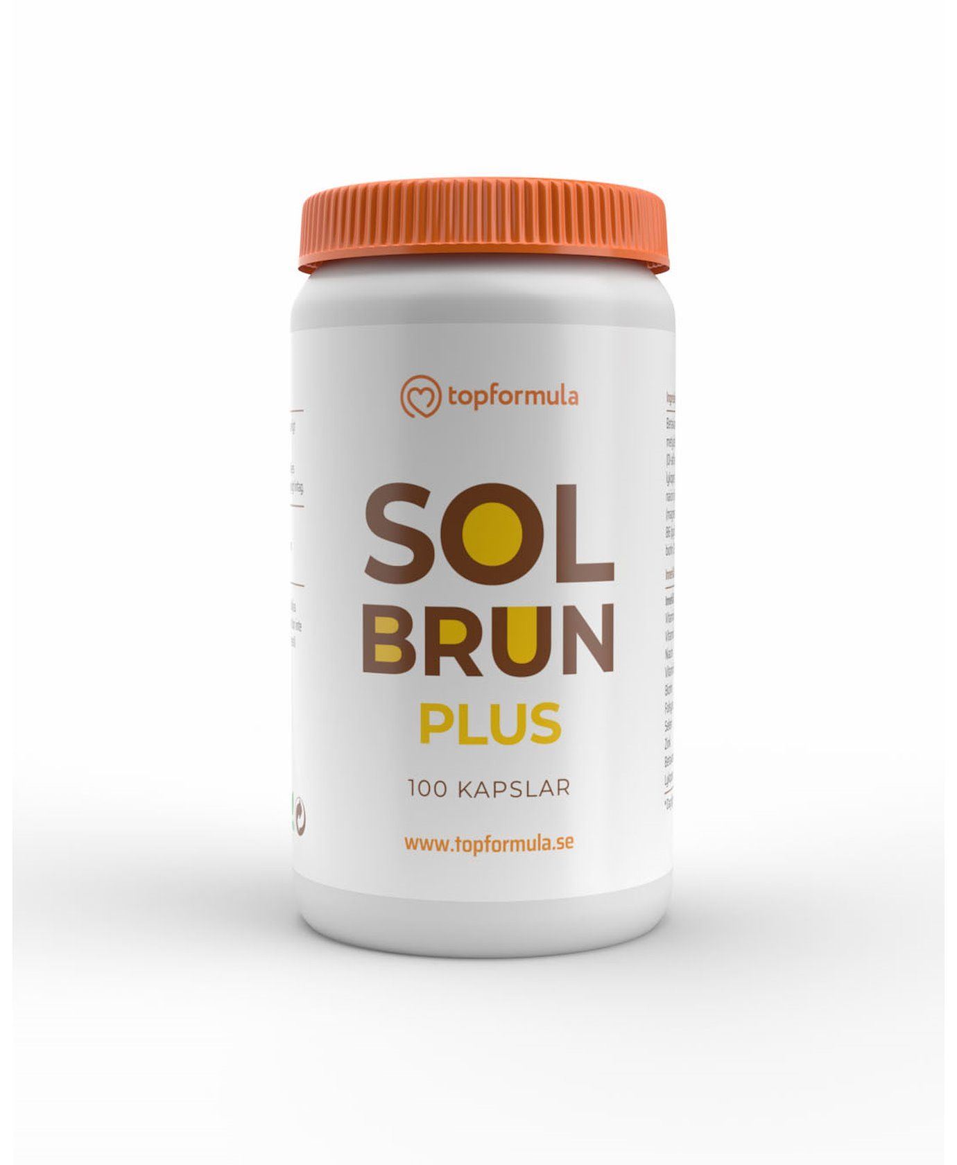 Topformula | Solbrun Plus | Betakaroten 50 mg | 100 kapslar