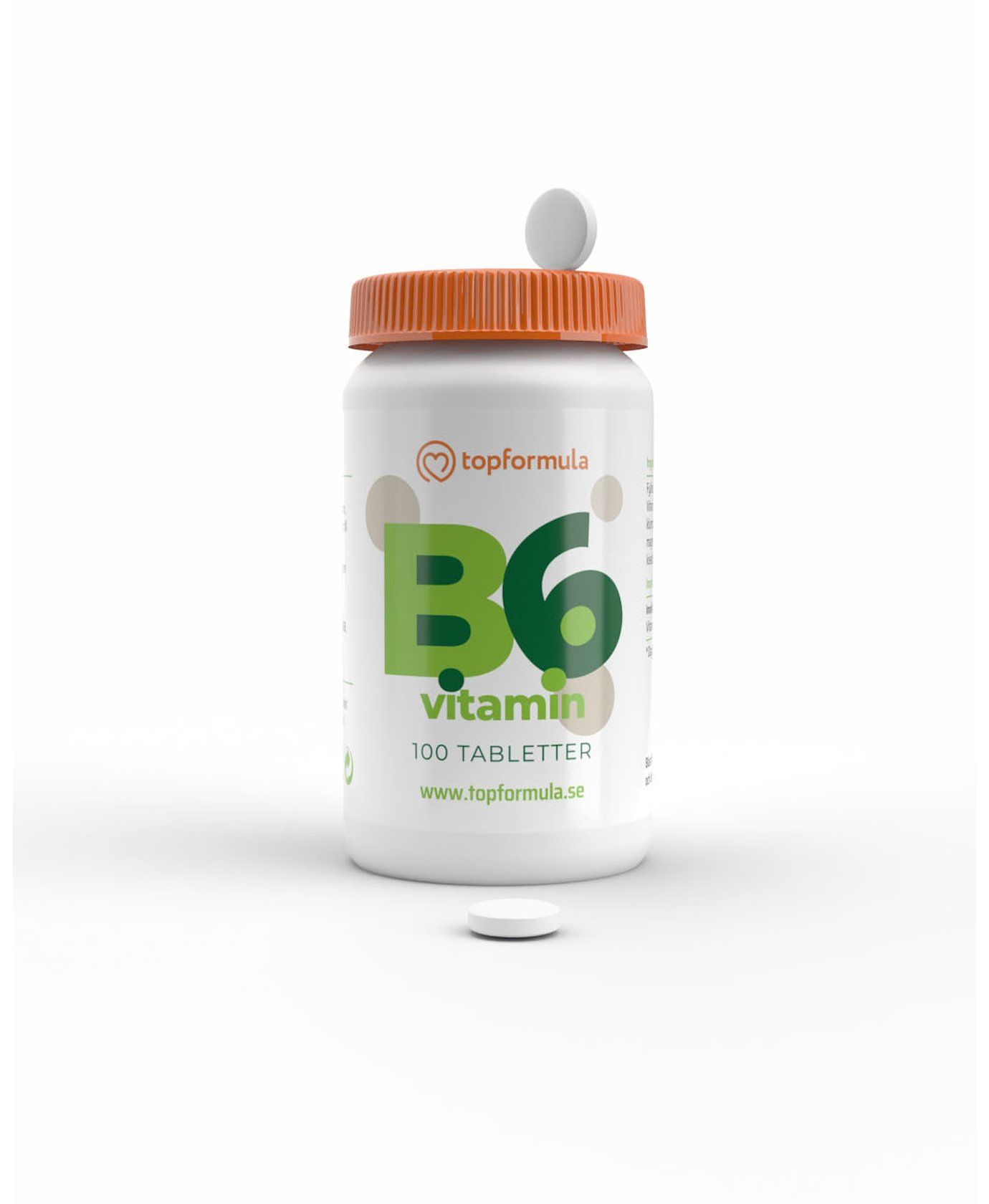 Topformula | Vitamin B6 | 100 mg | 100 tabletter