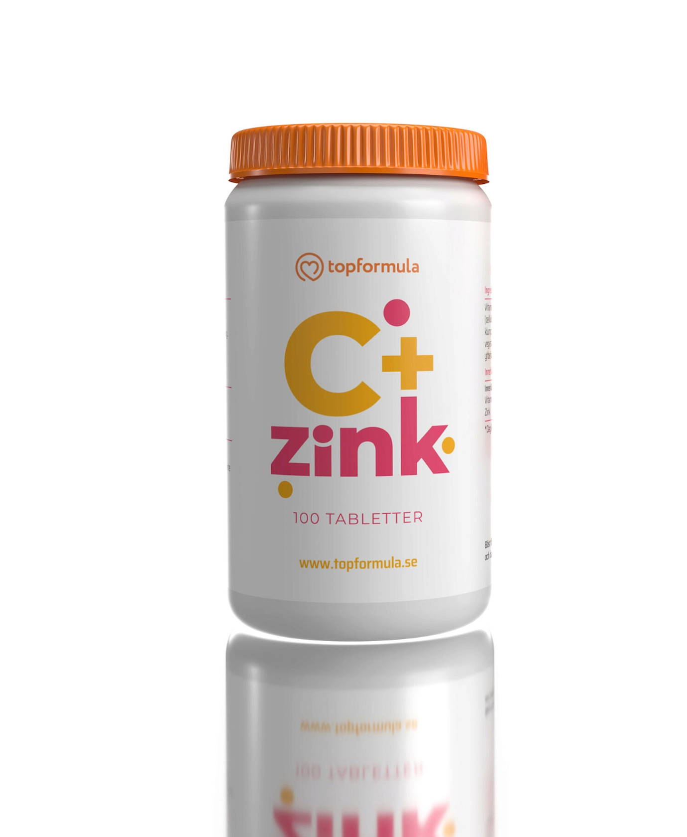 Topformula | Vitamin C + Zink | 100 tabletter