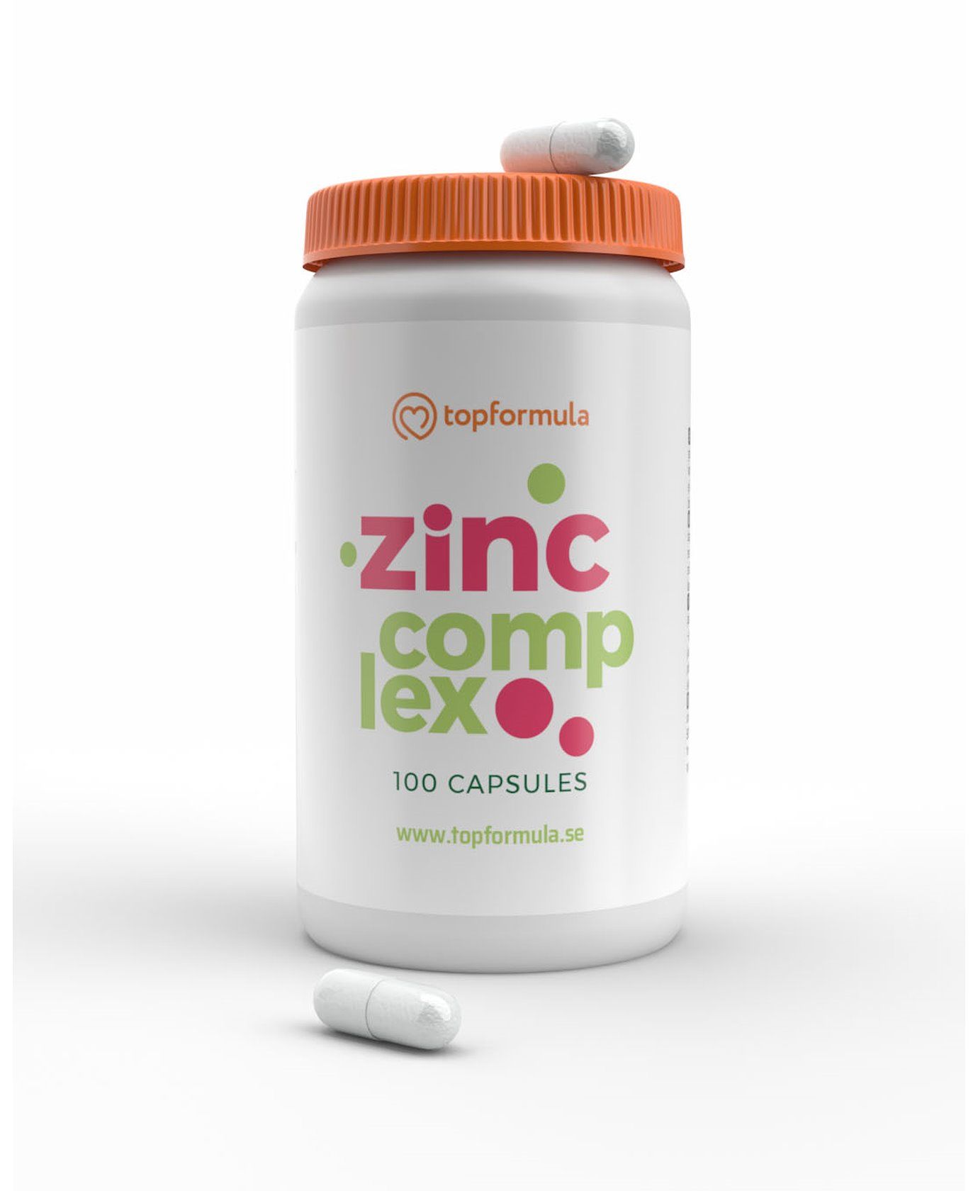 Topformula | Zink Complex | 25 mg | 100 kapslar