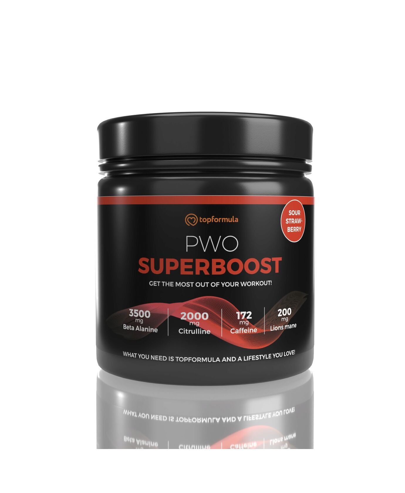 Topformula Sport | PWO Superboost Sour Strawberry - 300g