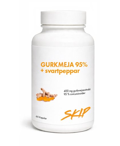 Skip | Gurkmeja 95% med svartpeppar