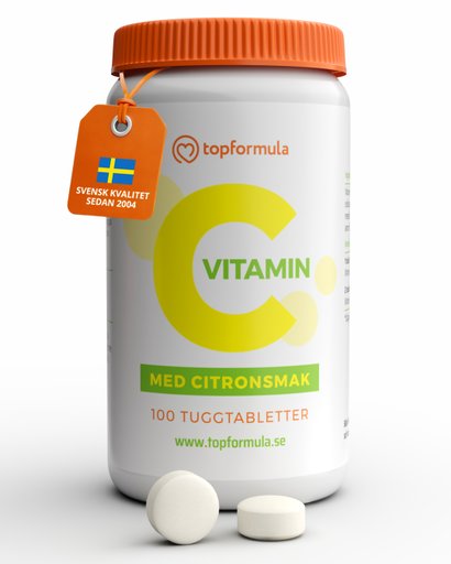 Topformula | Vitamin C Tugg | 500 mg | 100 tabletter