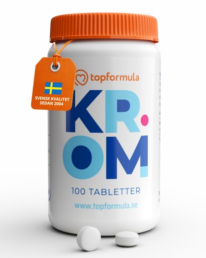 Topformula | Krom | 200 µg | 100 tabletter