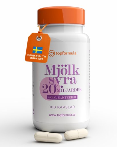 Topformula | Mjölksyra 20 miljarder | 100 kapslar