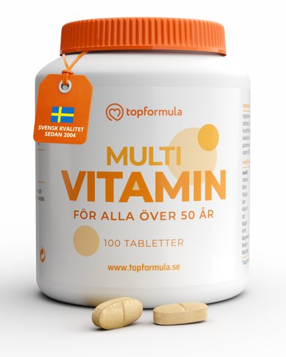 Topformula | Multivitamin 50+ | 100 tabletter