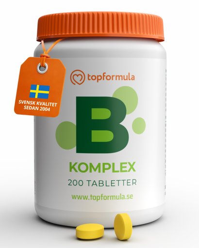 Topformula | B-Komplex | 200 tabletter