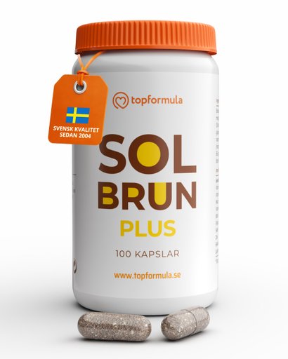 Topformula | Solbrun Plus | Betakaroten 50 mg | 100 kapslar