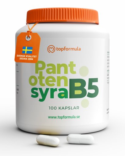 Topformula | Pantotensyra B5 | 500 mg | 100 kapslar