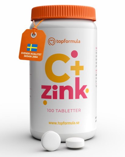 Topformula | Vitamin C + Zink | 100 tabletter