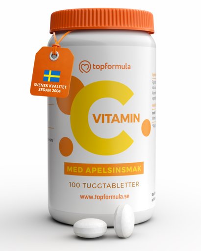 Topformula | Vitamin C Tugg Apelsin | 250 mg | 100 tabletter