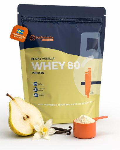 Topformula Sport | Whey 80% Protein Päron & Vanilj - 1000g