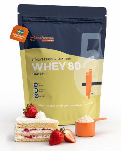 Topformula Sport | Whey 80% Protein JordgubbstÄrta - 1000g