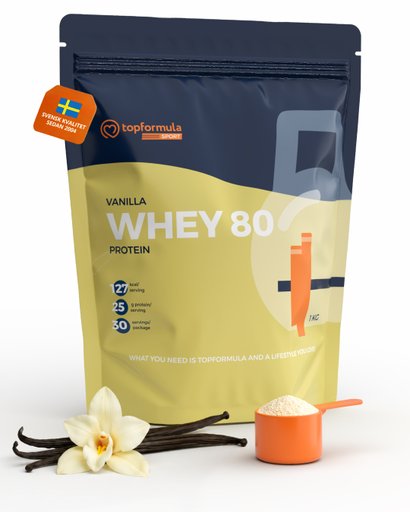 Topformula Sport | Whey 80% Protein Vanilj - 1000g
