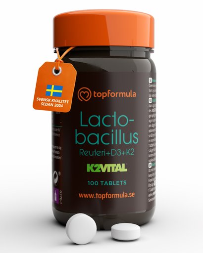 Topformula | Lactobacillus Reuteri + D3 + K2VITAL® | 100 tabletter