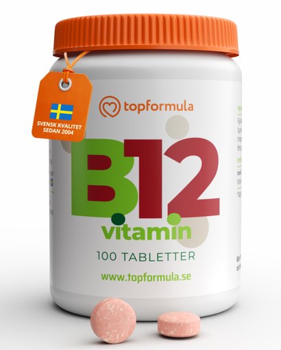 Topformula | Vitamin B12 | Kobalamin | 1000 µg | 100 tabletter