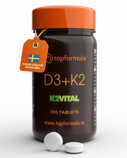 Topformula | D3 + K2VITAL® | 100 tabletter