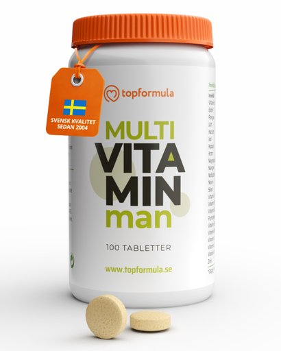 Topformula | Multivitamin och mineral Man | 100 tabletter