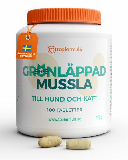 Topformula | Grönläppad Mussla | 500 mg | 100 tabletter