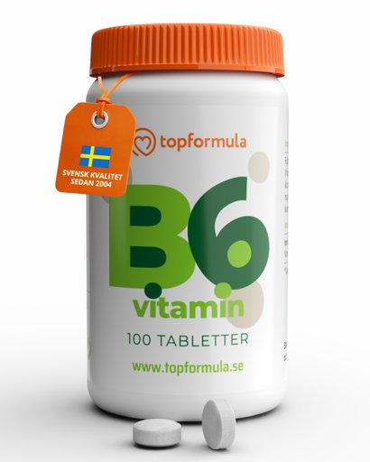 Topformula | Vitamin B6 | 100 mg | 100 tabletter