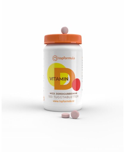 Topformula | D-Vitamin 40 µg Tugg | 100 tabletter