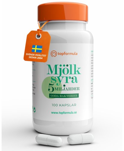 Topformula | Mjölksyra 5 miljarder | 100 kapslar