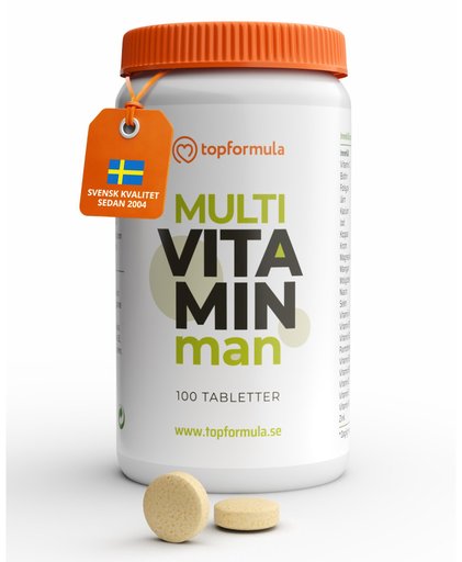 Topformula | Multivitamin och mineral Man | 100 tabletter