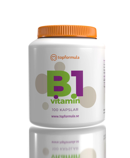 Topformula | Vitamin B1 | Tiamin | 100 mg | 100 kapslar