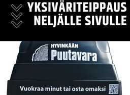 PERÄKÄRRYYN YKSIVÄRITEIPPAUS NELJÄLLE SIVULLE