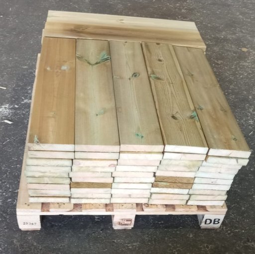 TERASSILAUTA 28x145mm VIHREÄ L=745mm/70KPL