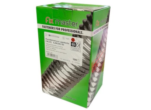 FIX MASTER ULTRA C4 PUURAKENNERUUVI 5X100mm T25 100KPL/PKT FIX MASTER ULTRA C4 PUURAKENNERUUVI 5X100mm T25 100KPL/PKT