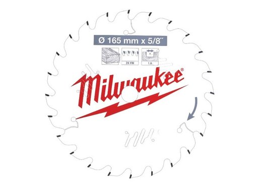 PYÖRÖSAHANTERÄ MILWAUKEE W165X15,87X1,6X24