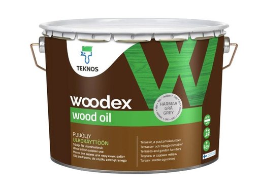 TEKNOS WOODEX WOOD OIL HARMAA PUUÖLJY 9l