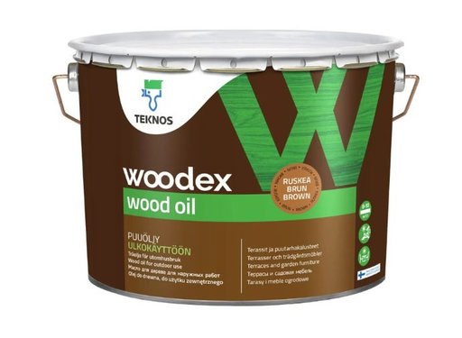 TEKNOS WOODEX WOOD OIL RUSKEA PUUÖLJY 9l