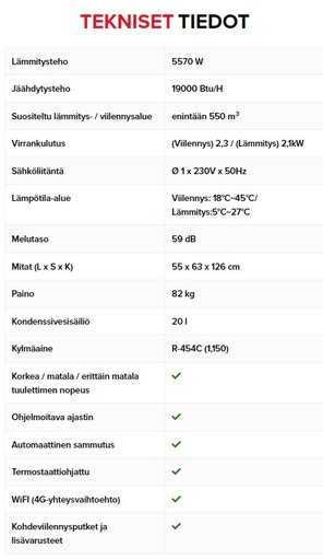 ILMALÄMPÖPUMPPU REX NORDIC