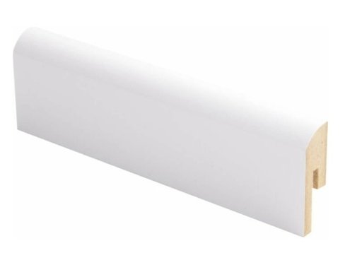 JALKALISTA 12X42X2750mm R10 MDF PUHDAS VALKOINEN 35KPL/PKT