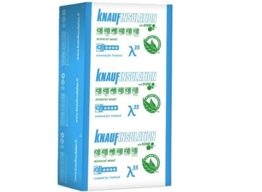 ERISTELEVY KNAUF ECOBATT 35 50X570X1170mm 8m2/PKT ERISTELEVY KNAUF ECOBATT 35 50X570X1170mm 8m2/PKT
