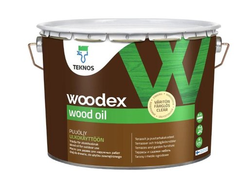 TEKNOS WOODEX WOOD OIL KIRKAS PUUÖLJY 9l