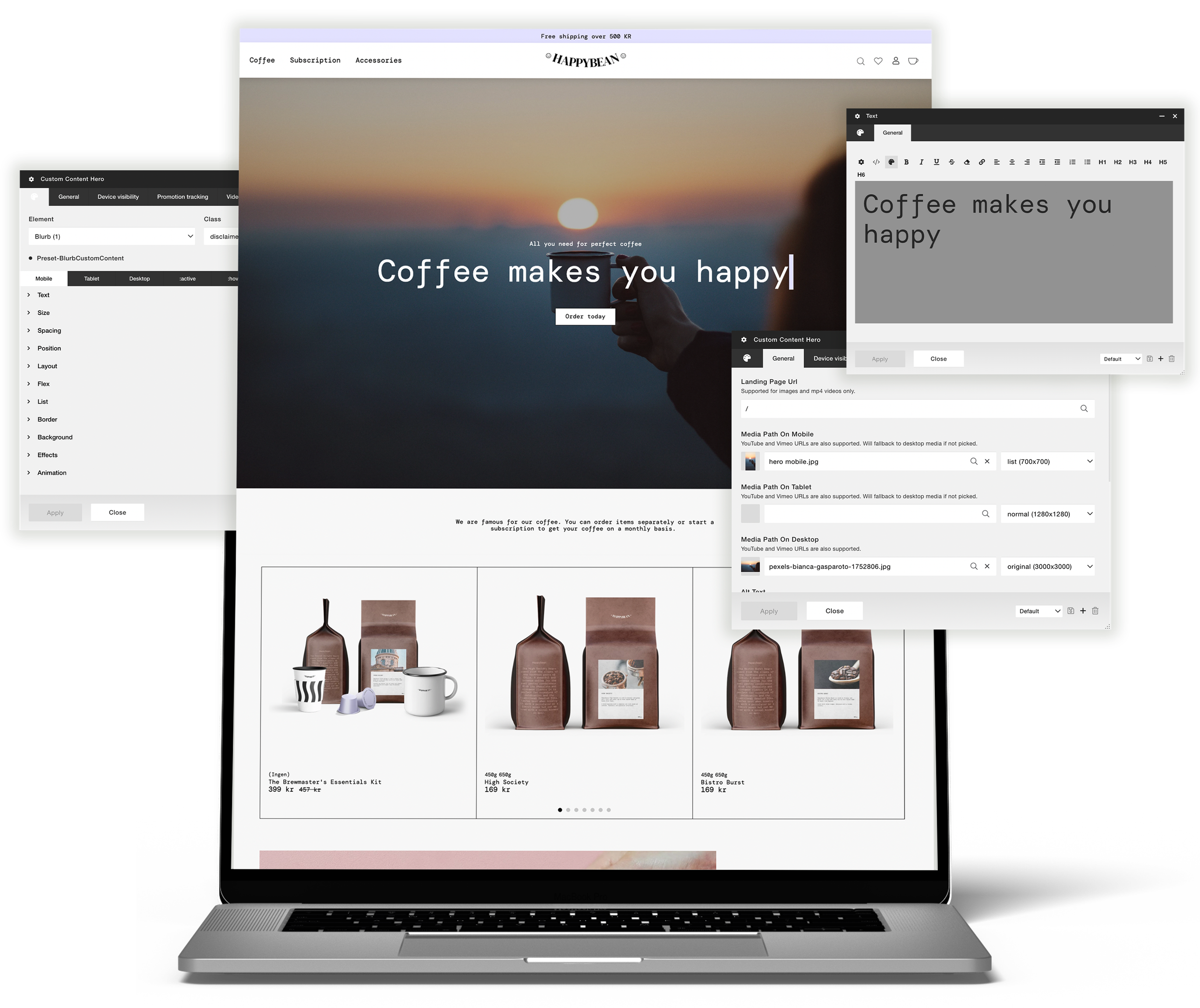 Klarna Checkout mockup on mobile device