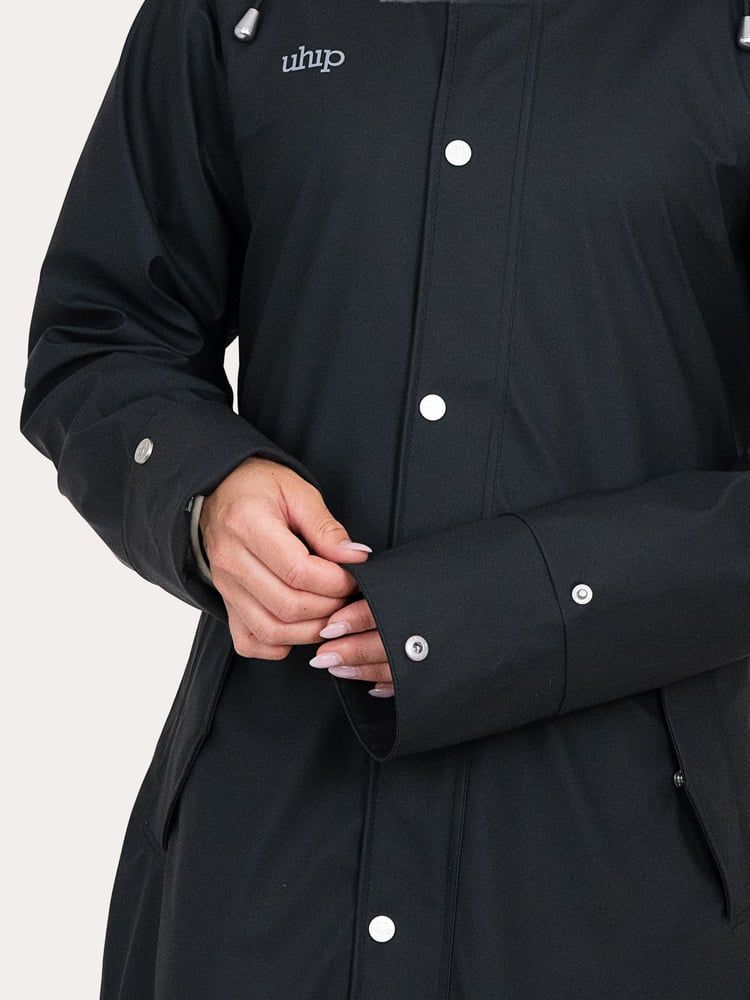 Winnie Raincoat Extended - Jet Black - 34