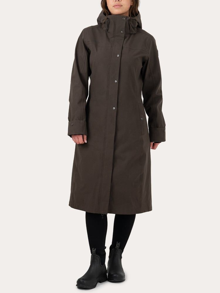Hailey Insulated Raincoat - Ash Brown - 34