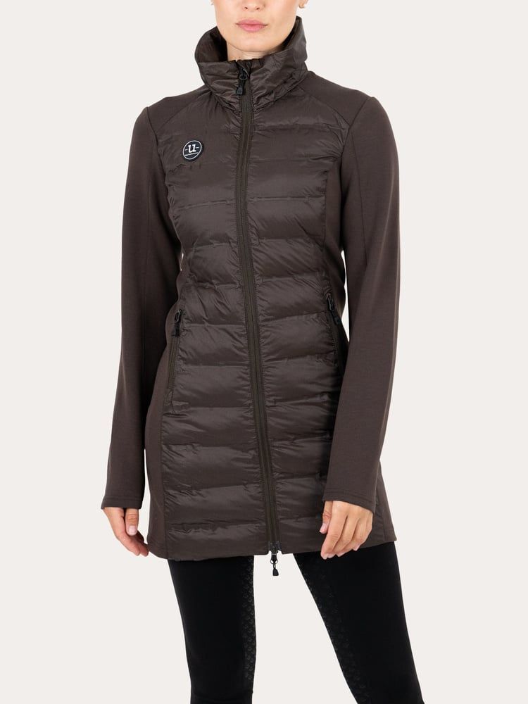 Everyday Hybrid Long Jacket - Ash Brown - 34