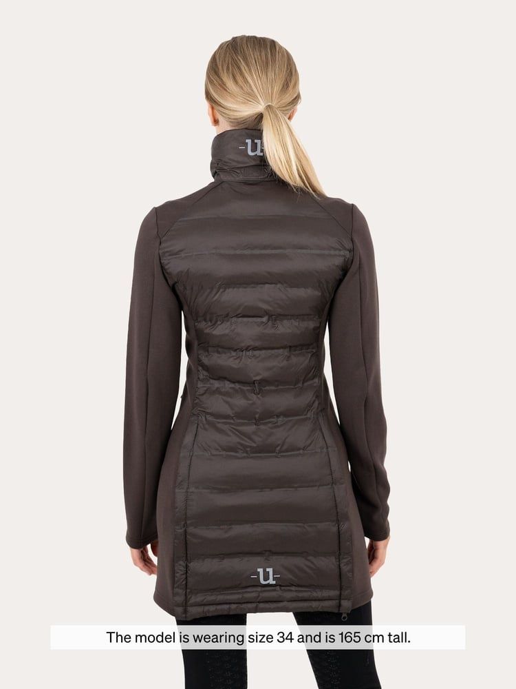 Everyday Hybrid Long Jacket - Ash Brown - 34