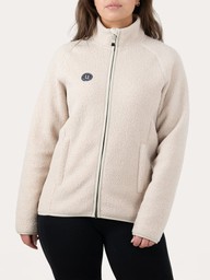 Cozy Pile Full Zip - Off white - 34